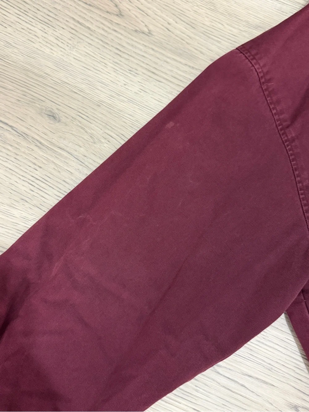 Vintage Polo Ralph Lauren Harrington Jacket Lined Corduroy Collar Burgundy XXL